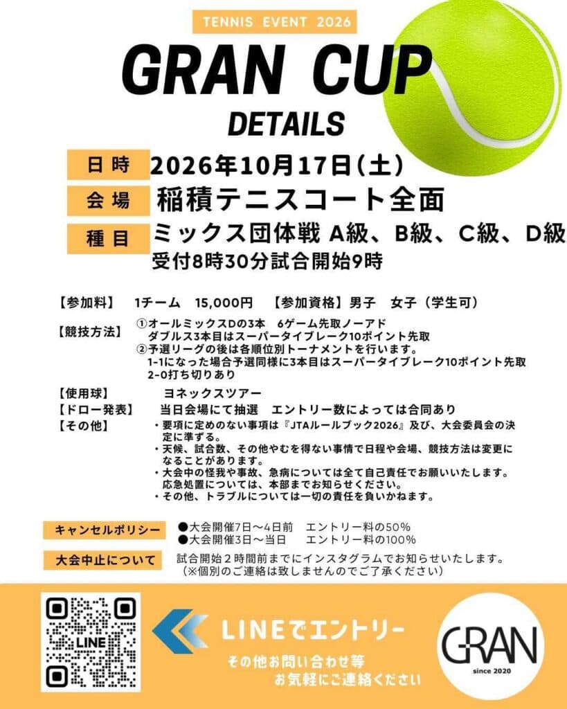GRAN ミックス団体戦 (稲積公園)
